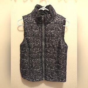 Cheetah Print Puffy Vest